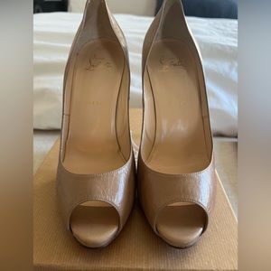 Authentic Used Christian Louboutin Flo 120 Kid. size IT 39.5/US 9